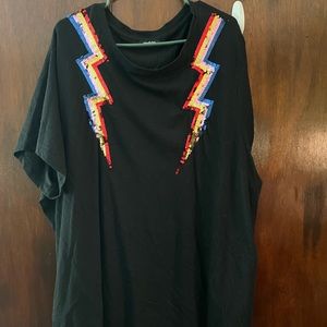 Simply Be David Bowie Sequined Tee